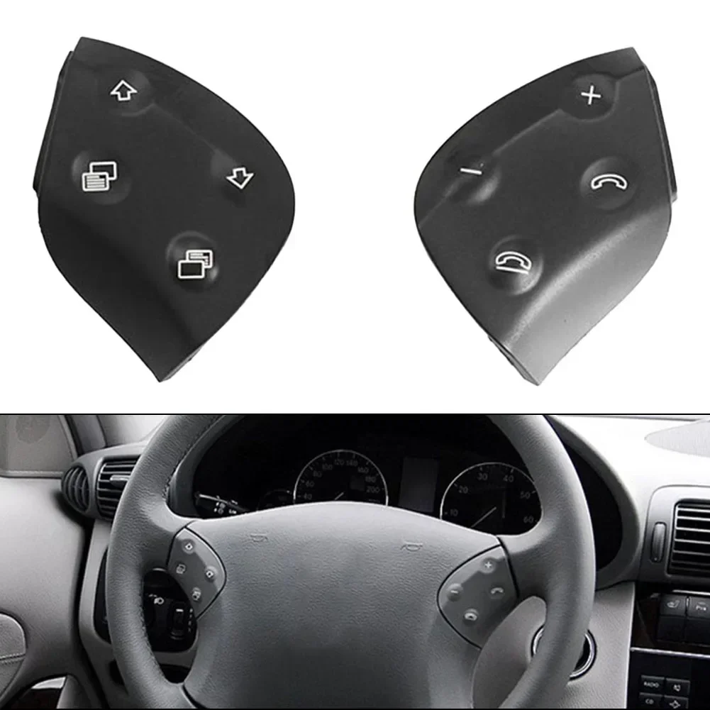 Steering Wheel Buttons 2038701451 2038701551 Accessories Easy To Install Replace Directly For Mercedes C W203 2001-2007