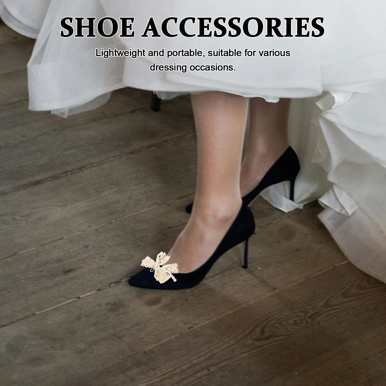 

4 Pcs Decorative Accessories Dress Shoe Decorations Shoelace Buckle Car Charm Cloth Bow Charms Shoes Bowknot