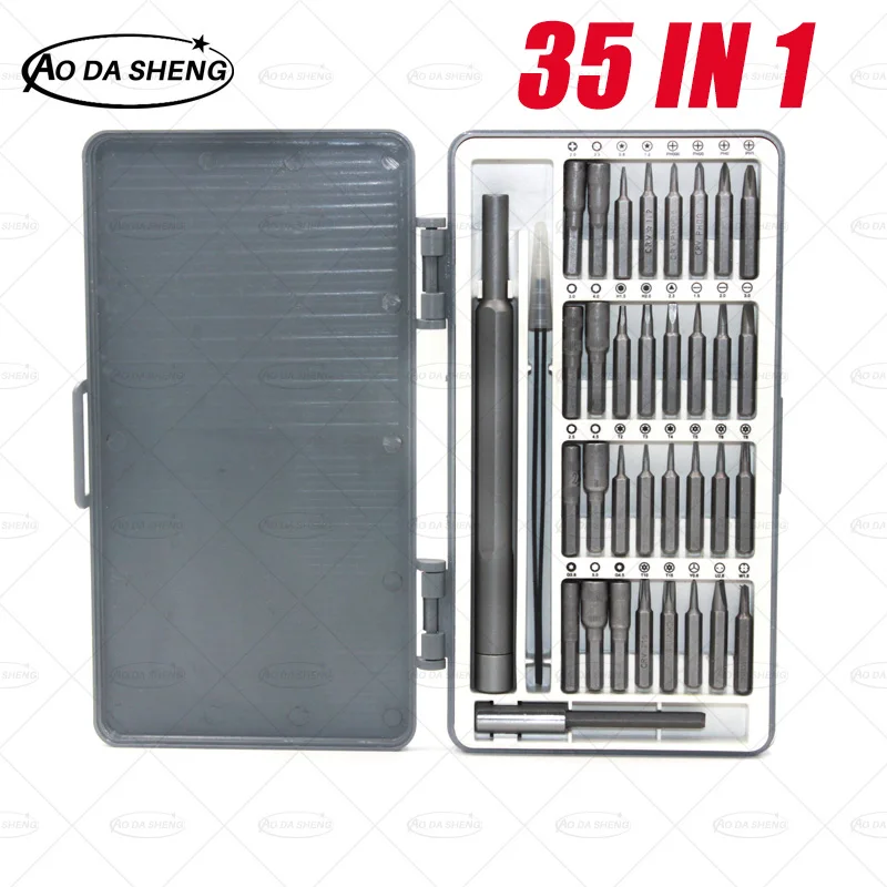 XMSJ 35 in 1 Multifunctional Precision Screwdriver Set Multi-purpose Precision Screwdriver Set for Phone Compture hand Tools