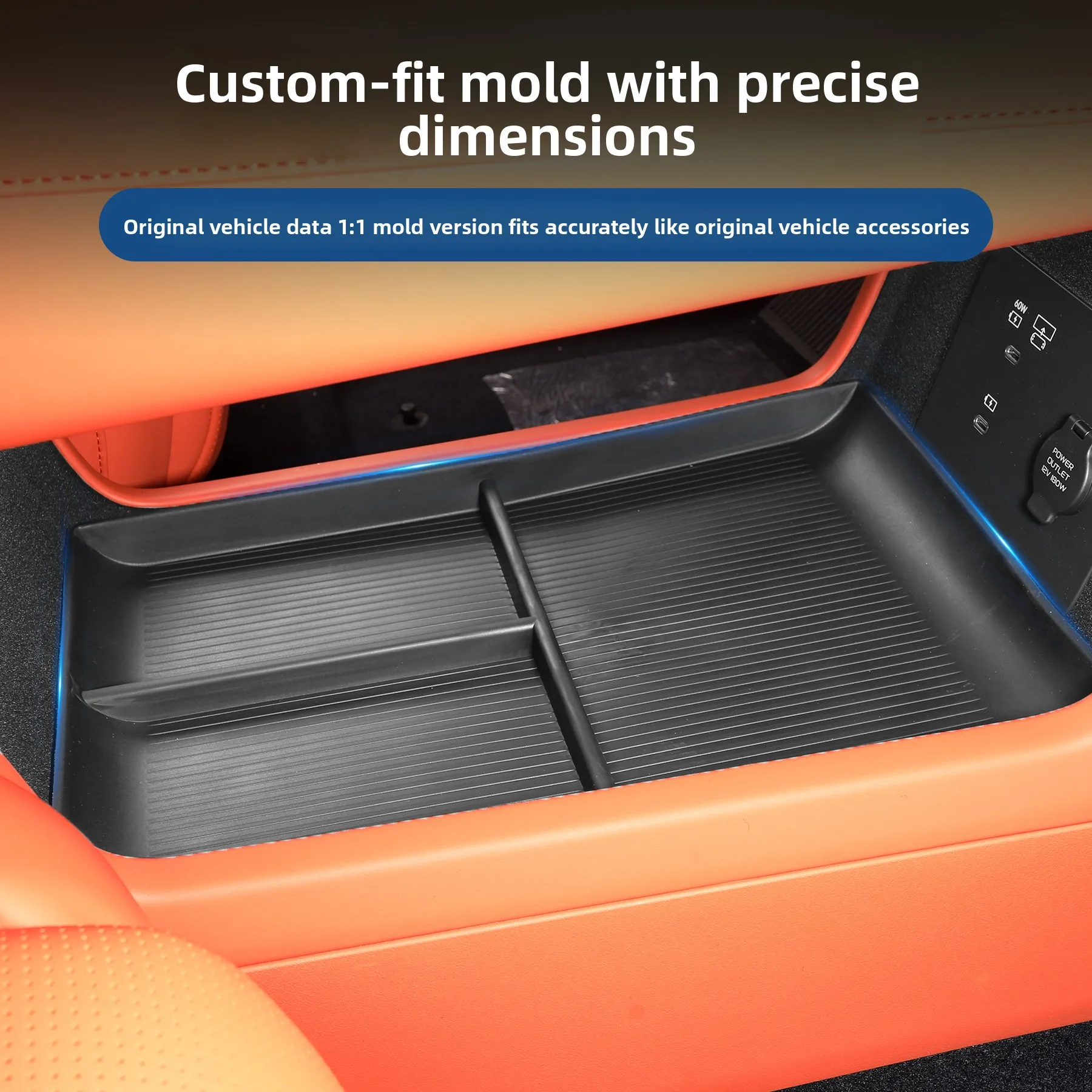 For Lynk&Co 900 Central control lower storage box armrest storage central control storage box decoration modification accessorie