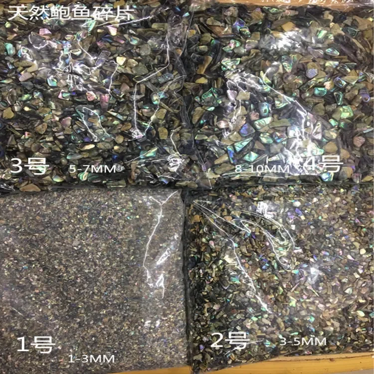 1Kg/Bag Nail Shell Fragments Japanese Shell Stones Natural Abalone Fragments Nail Decorations DIY Accessories