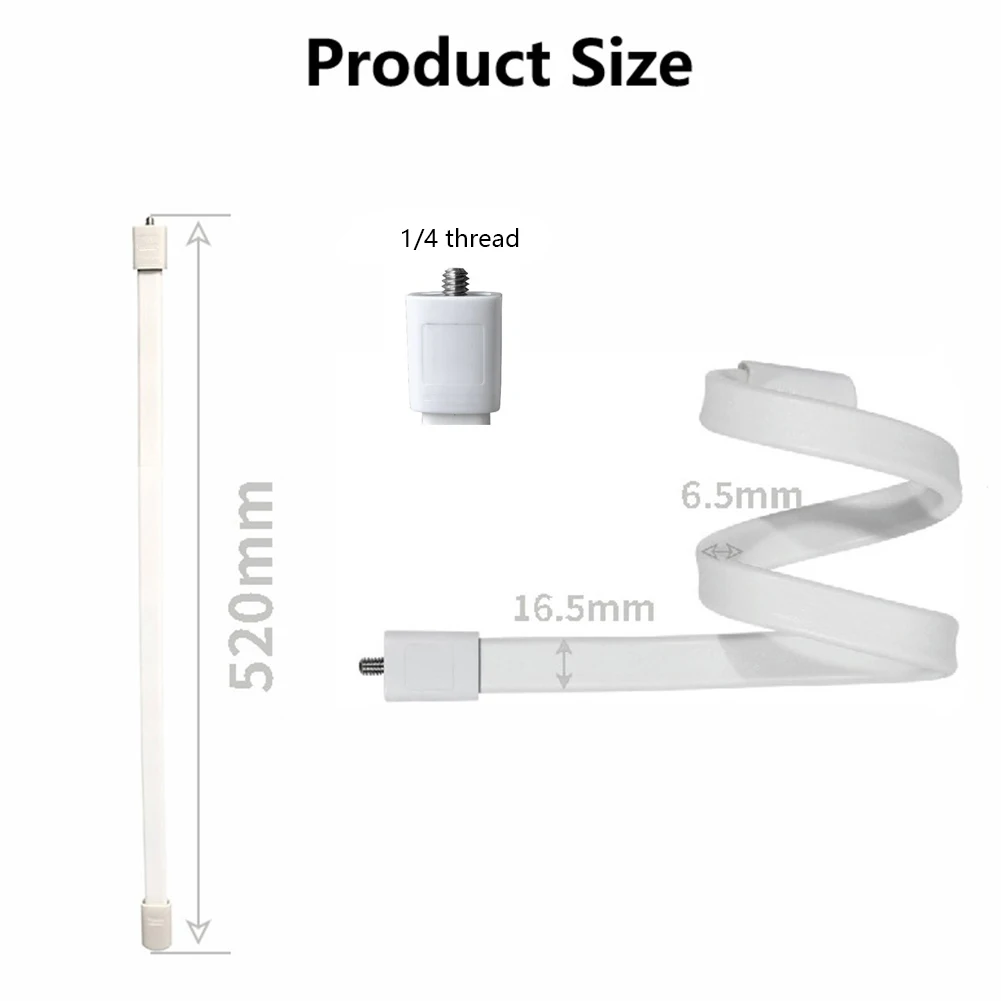 1PC 1/4 Gewinde Schwanenhals Halter Kamera Ständer Flexible Rohr Baby Monitor Verstellbare Halterung Werkzeug-Freie Installation 520mm