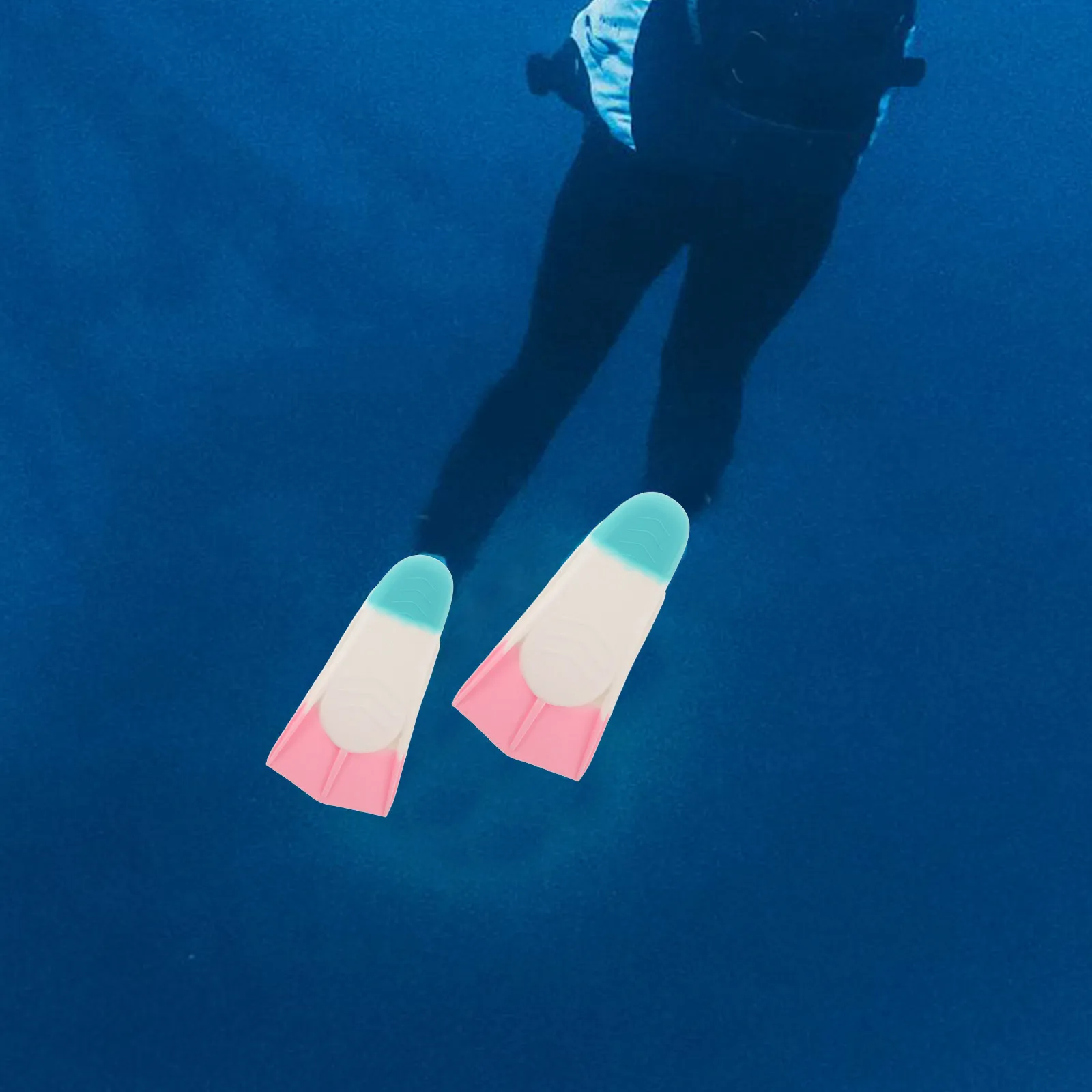 Palmes de plongée en Silicone légères palmes de natation courtes plongée en apnée entraînement de plongée adultes 9,82X4,91 pouces amusant