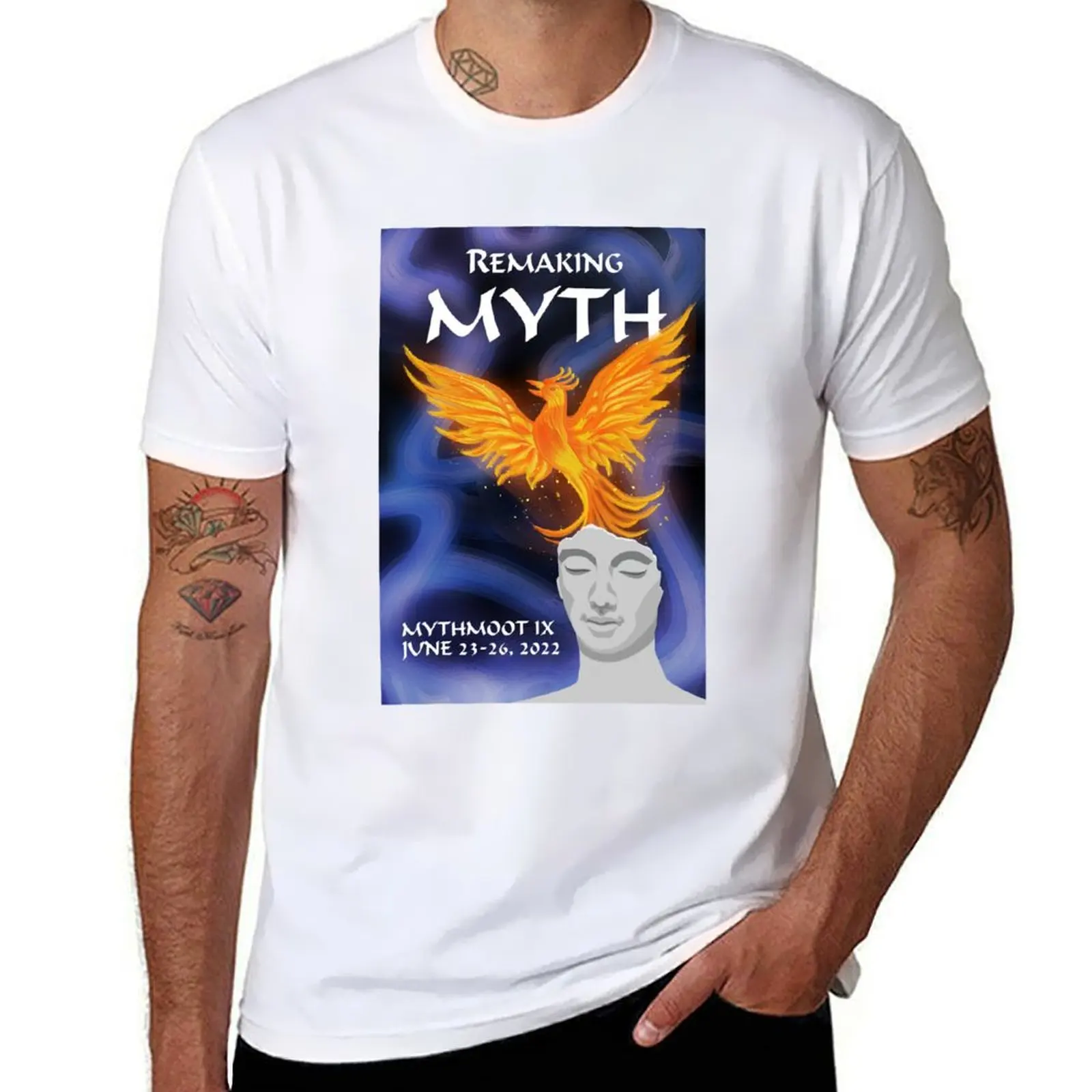 

IX Mythmoot Remaking Myth T-Shirt Basic Simple Casual Short Sleeve Tee