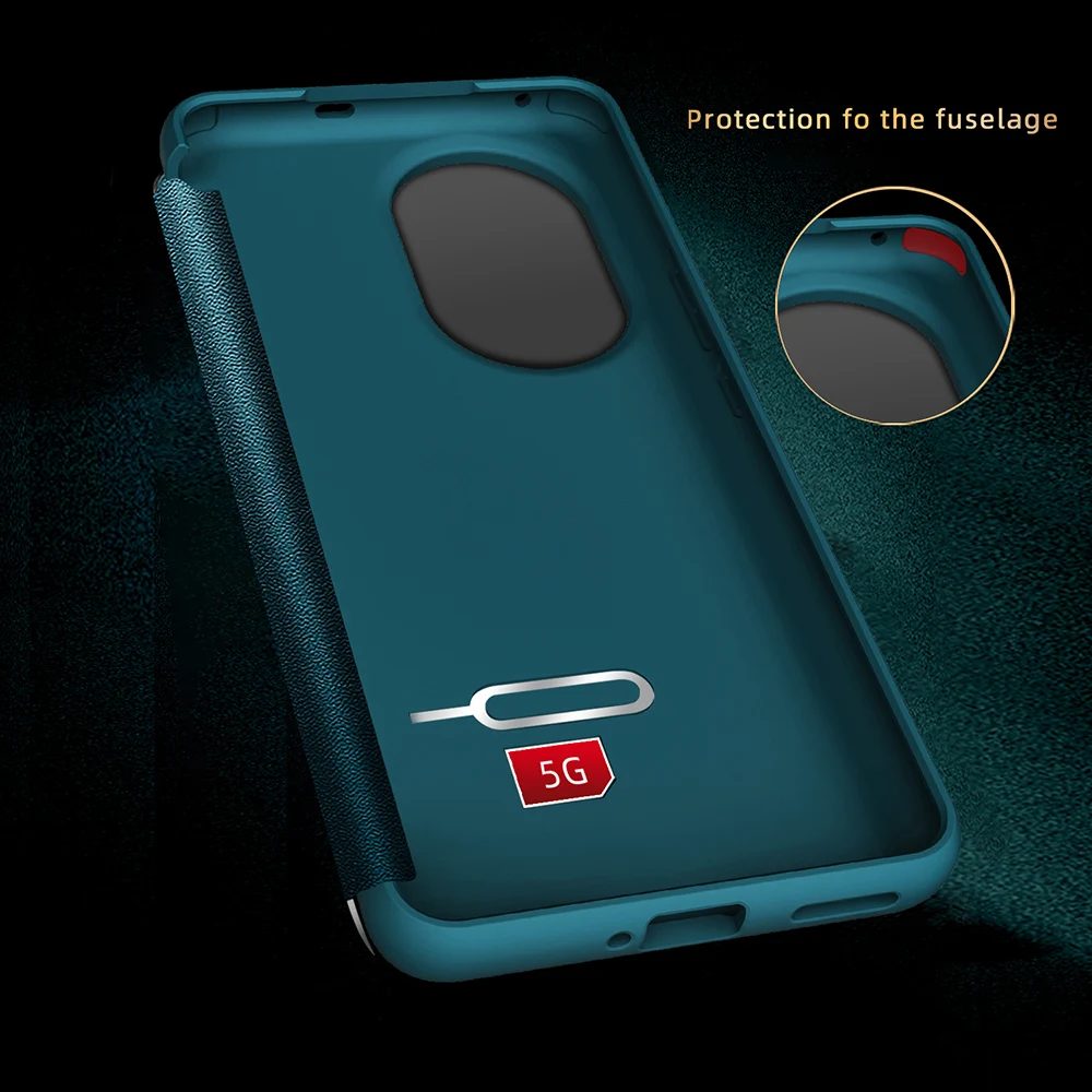 2025 New Official Flip Cover for Huawei Nova 13 Pro PU Leather Case Shockproof Capa Protect SIM Card Tray Slot Holder Skin Funda