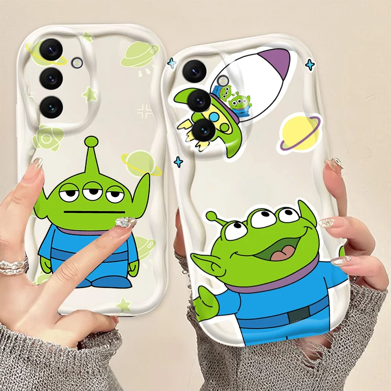 Sanrio Three-eyed Boy For Samsung A55 A54 A53 A52 A35 A34 A33 A32 A25 A24 A23 A22 A21S A15 A13 A14 5G Wave Oil Cover Phone Case