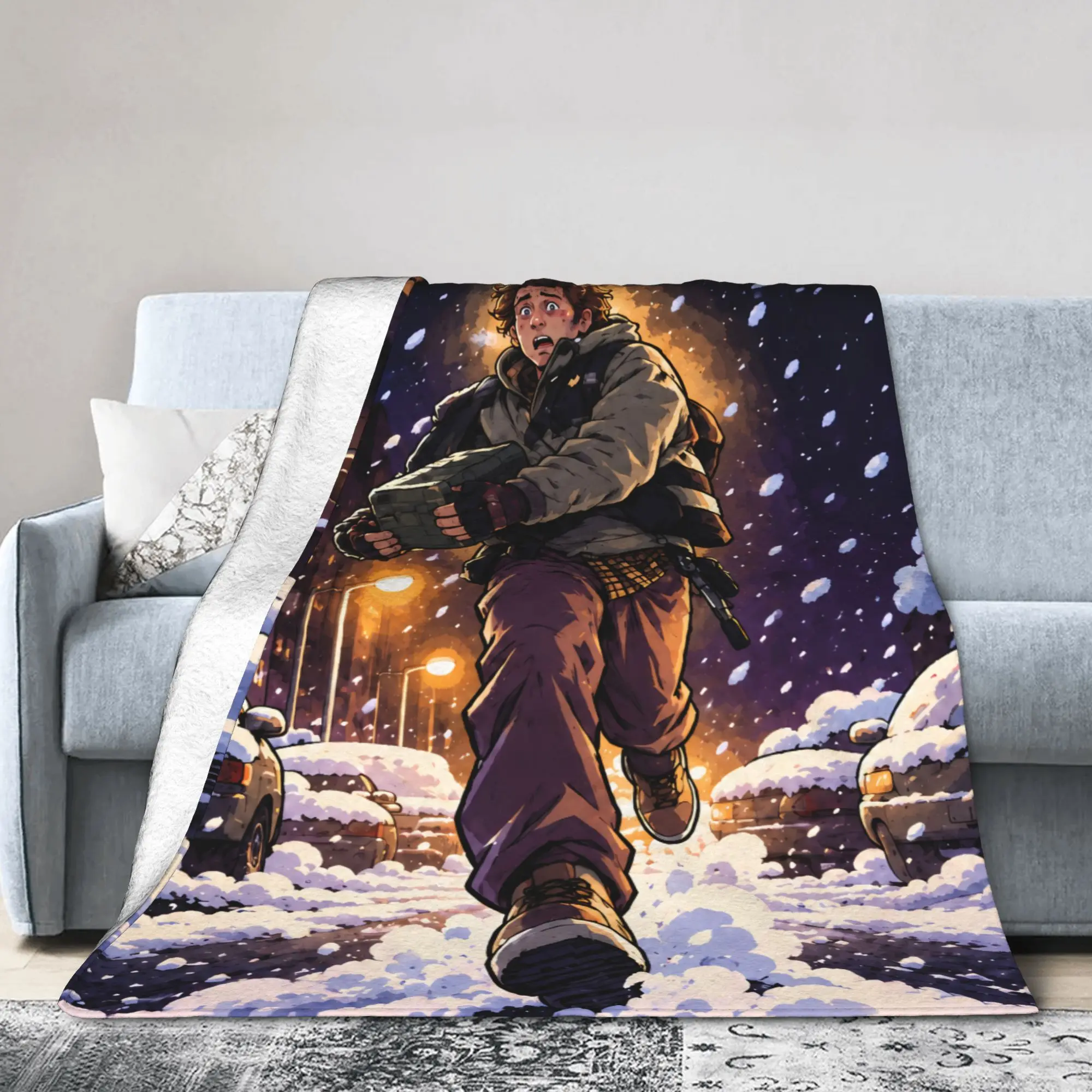 Bryan Hodukavich Game Blanket Cover R-Residents Halloween Film Flannel Throw Blankets Couch Decoration Lightweight Bedspread
