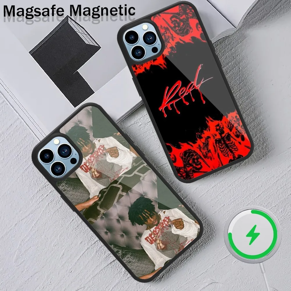 Rapper Playboi Carti Phone Case For iPhone 15 14 13 12 11 Plus Pro Max Magsafe Magnetic Wireless Charging