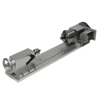 80MM 3-jaw Chuck CNC Rotary Axis 4th Axis Tailstock  Hollow Shaft for CNC Router Engraver Milling Machine