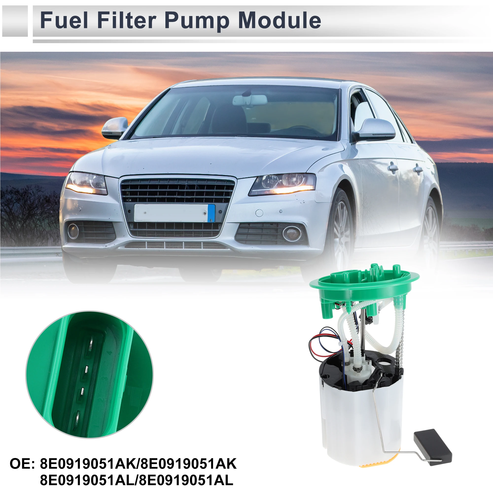 

Топливный насос X Autohaux в сборе для Audi A4 Quattro L4 2.0L 2005 2006 2007 2008 для Audi A4 Quattro V6 3.2L 2005 2006 2007 2008