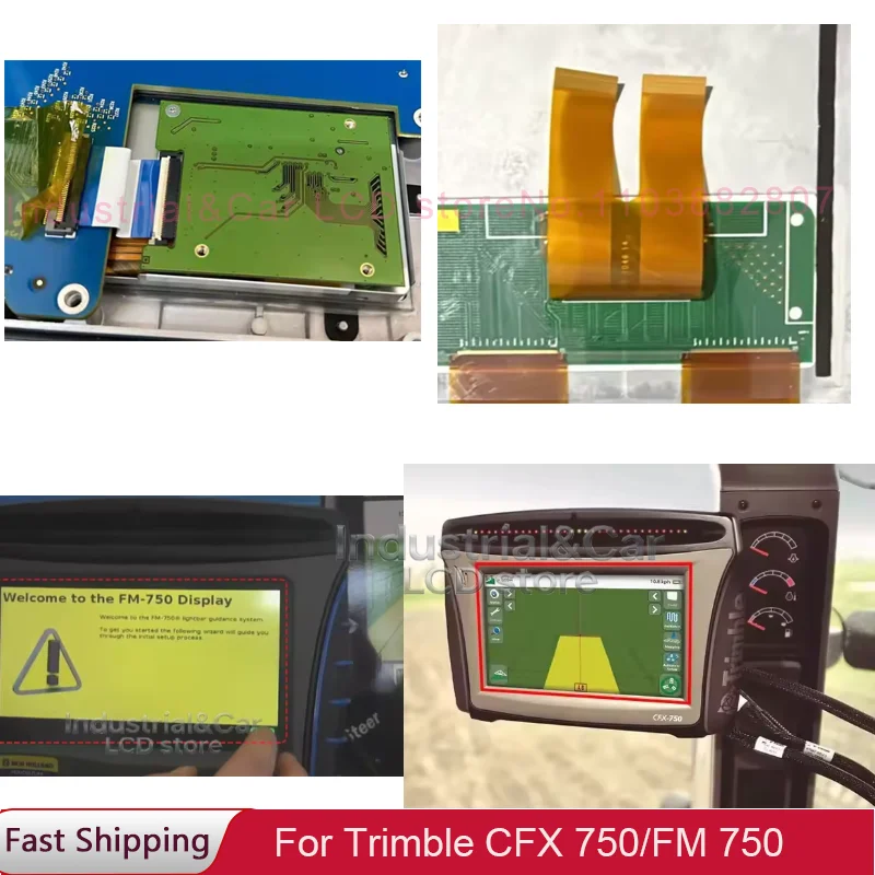 Оригинальный 8-дюймовый ЖК-дисплей для Trimble CFX 750 CFX-750 FM 750, ЖК-навигатор для сельскохозяйственного оборудования Trimble CFX750
