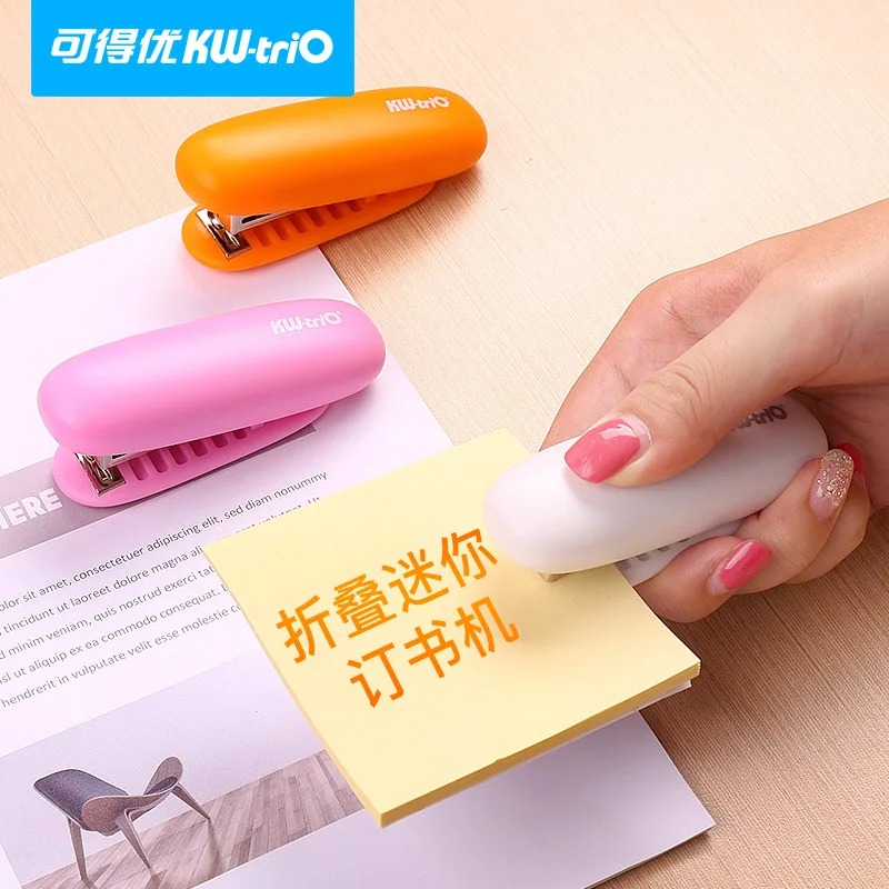 KW-triO Universal Stapler  Miniature Small Stapler Office Portable Stapler