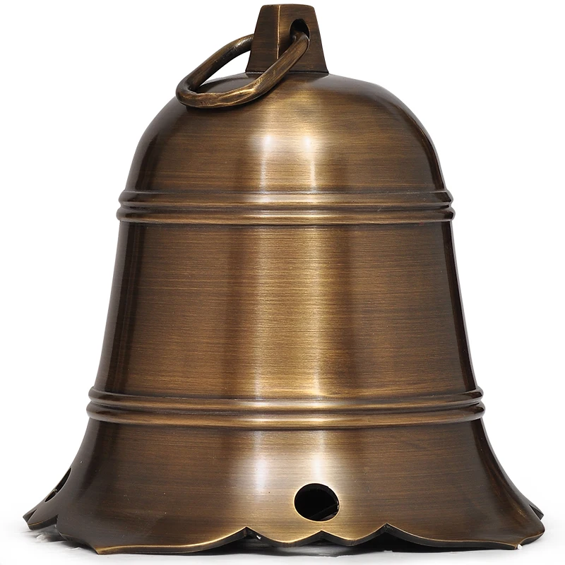 Bronze Bell Pendulum Temple Hand Ringing Bell School Copper Bell 8-16 Inches