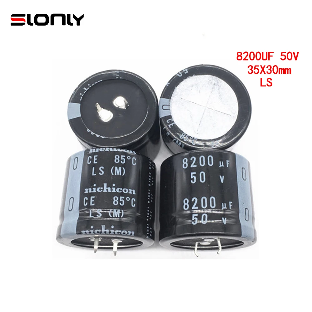 

2pcs-14pcs Nichicon 50V 8200UF 35x30mm Pitch 10mm LS 8200UF 50V 85 ℃ Audio Fever Electrolytic Capacitors