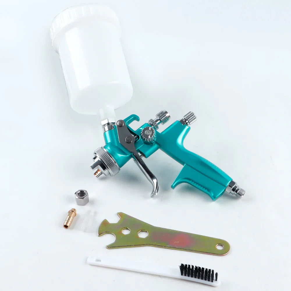 

4000B высококачественный краскопульт, краскопульт HVLP для автомобилей, сопло 1,3 мм, краскопульт на водной основе, беспроводной аэрограф с гравитационной подачей