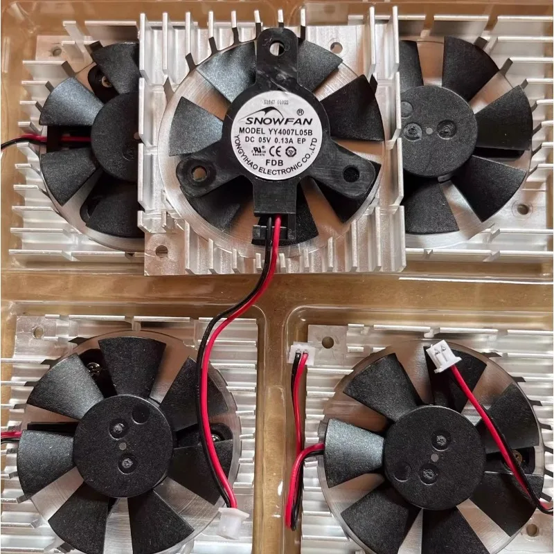 Fan for SNOWFAN YY4007L05B 5V 0.13A Blade Width 3.6CM Equilateral 2.5CM AOC All-in-One Fan