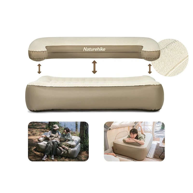 Naturehike Portable Inflatable Sofa Bed 35CM Heighten Outdoor Camping Leisure Inflatable Bed Bearing 200kg Detachable