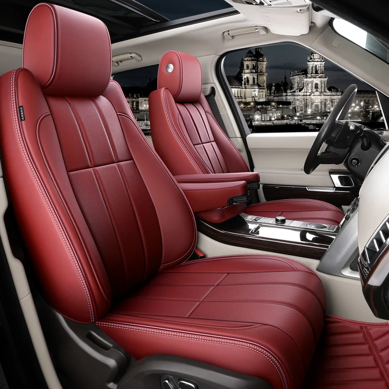 2006 2025+Custom Fit Car Seat Covers Accessories Leather For Land Rover Range Rover Sport Evoque Discovery Velar 5 7 Seaters