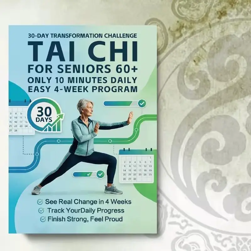 

28 Days Transformation Challenge Tai Chi For Seniors Only 10 Minutes Daily Tai Chi Walking Easy 4-week Program Book