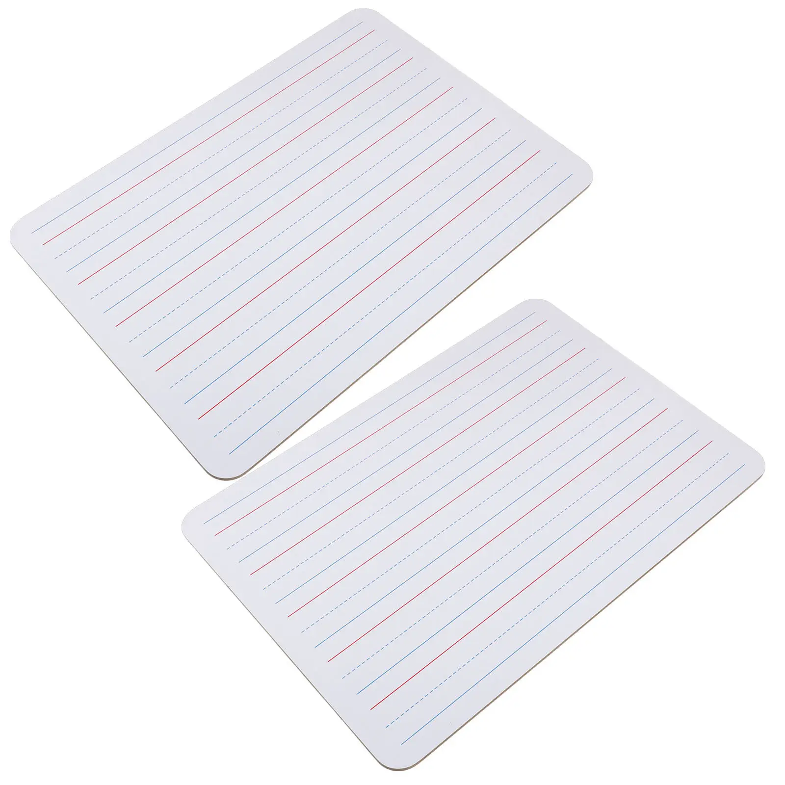 

Набор из 2-х маленьких двусторонних маркерных досок: чистая и линованная поверхность для письма, многоразовая учебная доска