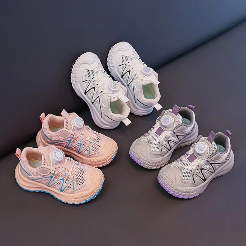 

Summer Sport Shoes For Children Mesh Breathable Teenager Kid's Sneakers Anti-slippery Boy's Girl's Running Footwear