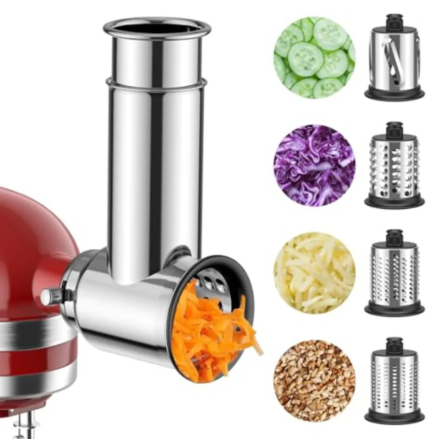 

Насадка-шинковка из нержавеющей стали для миксера KitchenAid, терка для сыра KitchenAid - 4 лезвия для салатов