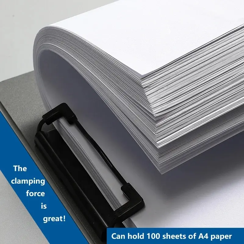 1PC A4 File Folder with Cover - Document Organizer Clipboard for Business & School, Office Stationery Supplies, Paper Holder