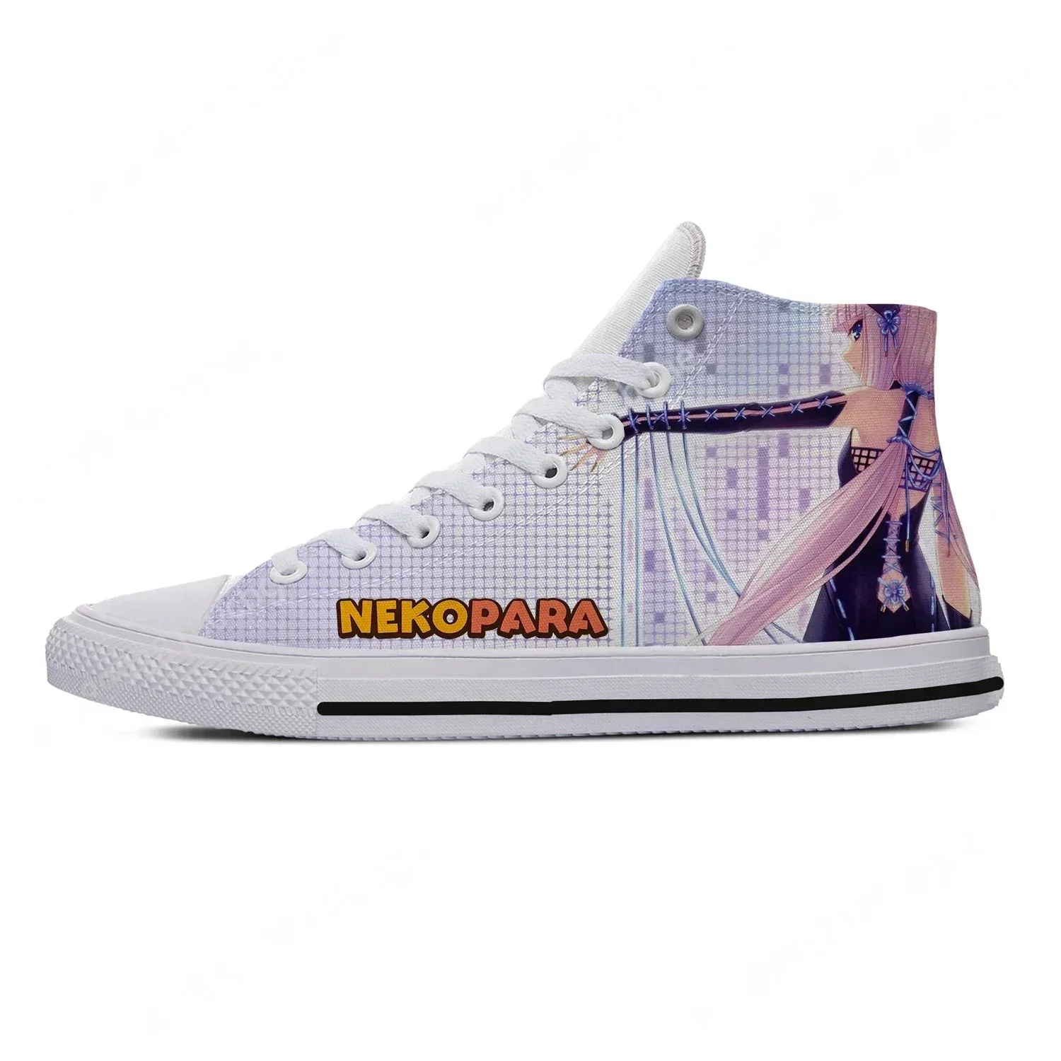 

Nekopara Chocola Vanilla High Top Sneakers Mens Womens Hot Fashion Casual Shoes Canvas Running Shoes 3D Print Lightweight shoe