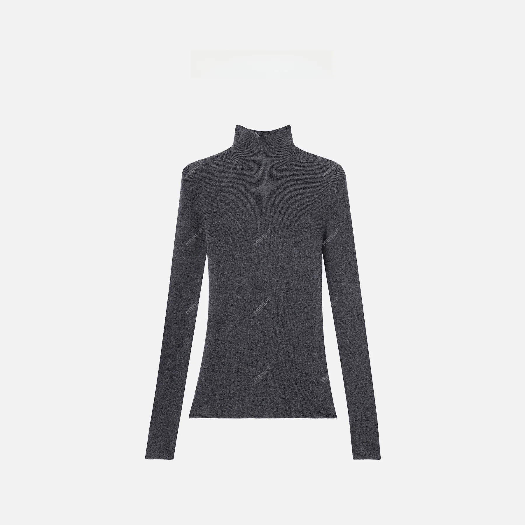 

Новый женский свитер MBNLF AiLo 2024FW из 100% шерсти, с высоким воротником, длинный рукав, приталенный, вязаный, тонкий, с круглым вырезом, стандартный крой