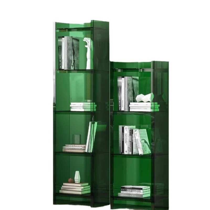 

Light luxury narrow shelf, living room storage display shelf, multi-layer floor bookshelf