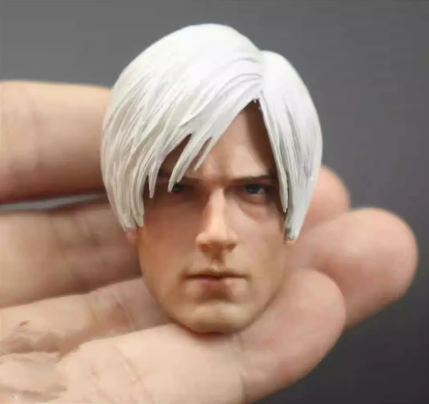 1/6 Leon  Head Carving Male  Head Sculpt PVC Painted /Unpaited head    Fit 12'' Action Figure Body customize