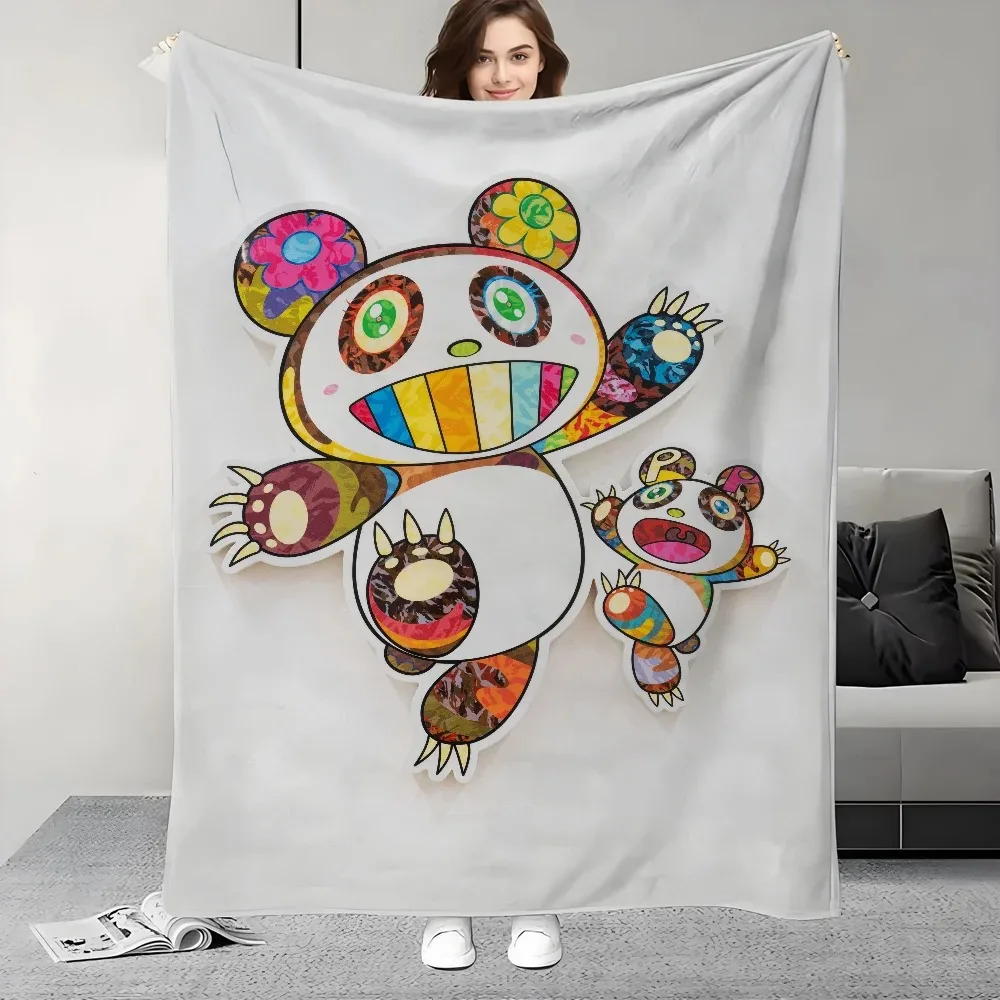 Art T-Takashi M-Murakami-S Blanket Design Lightweight  For Dorms, Naps, Living Room, Office,Sofa,All-Season