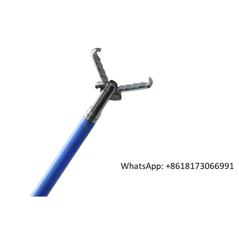 

Disposable endoscope foreign body pliers, toothed claw type, mesh bag ring type