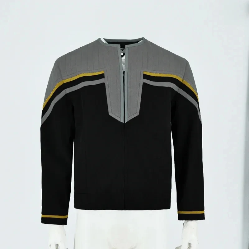 

e,4;v'6\k/Cosplay First Contact Picard Captain Riker Starfleet Uniforms Jackets Costumes Coat Tops for Men5;g'8.n/3\