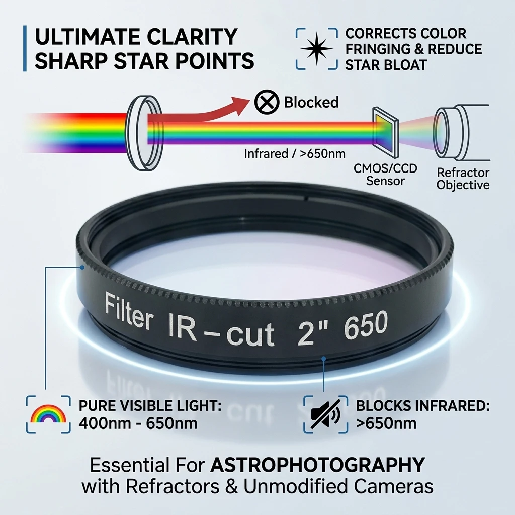 2 inch IR-Cut 650 Filter for Telescope Astrophotography Bloc