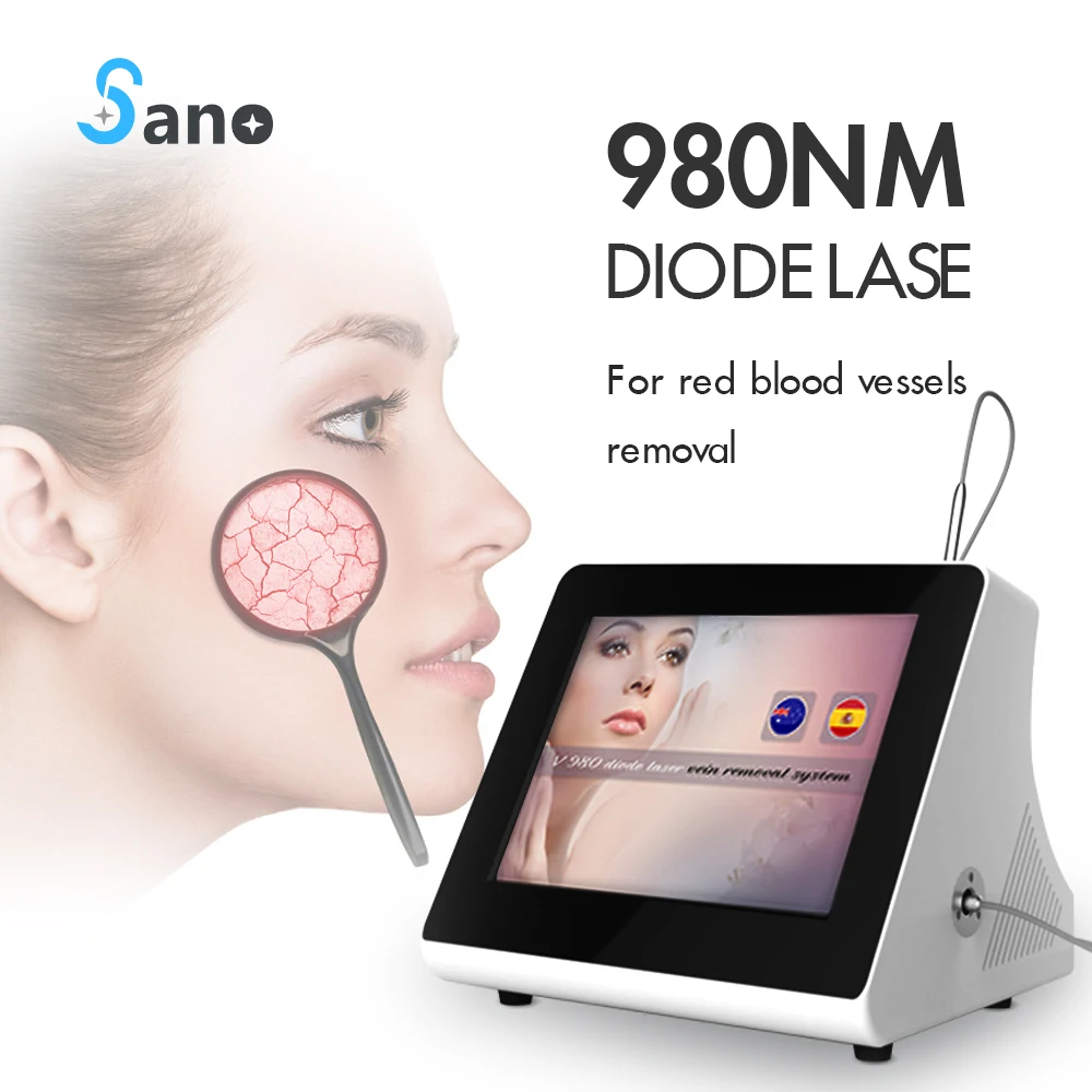 980nm Diode Vascular Therapy Red  Vessels Spider Vein Removal