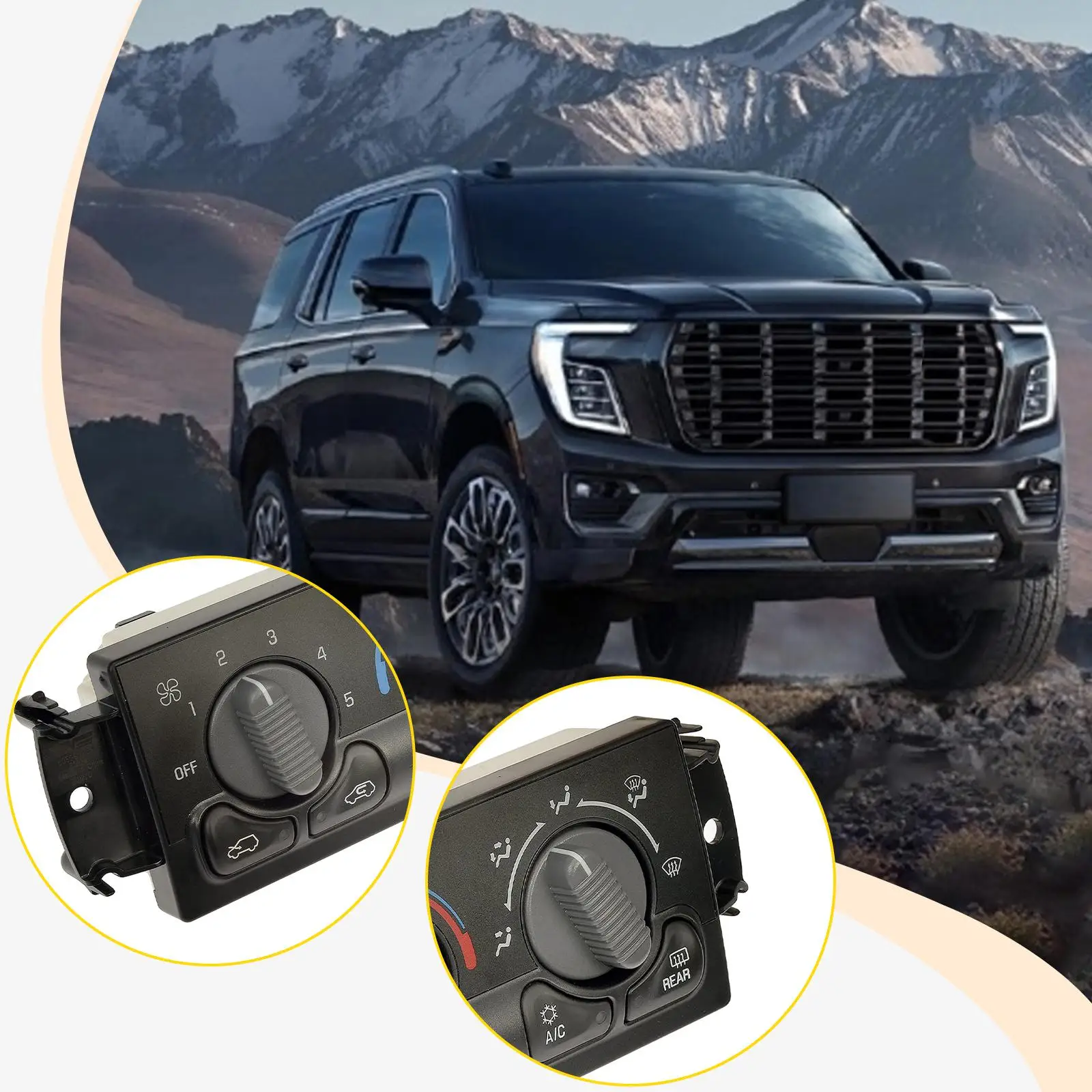 

Air Conditioning Panel Unit Black 15054698 Compatible for 1500 2500 3500 Attachment Professional Direct Replace