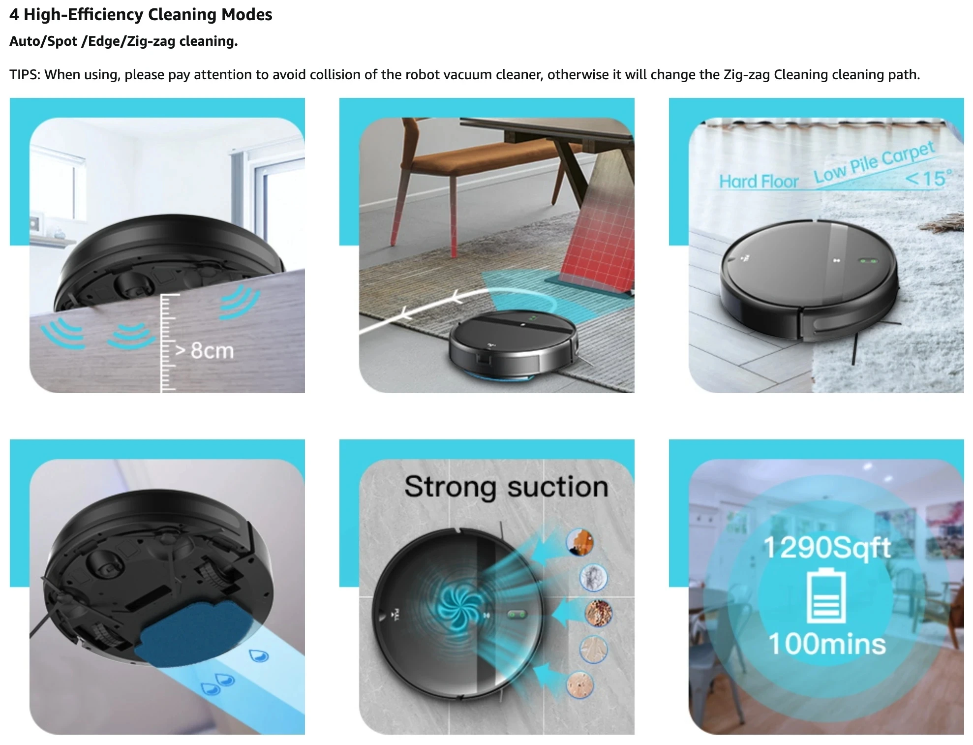 Robotstofzuiger Automatisch Opladen 6000Pa Power App Controle Watertank Nat Dweilen Robotstofzuiger Elektrische Veegmachine