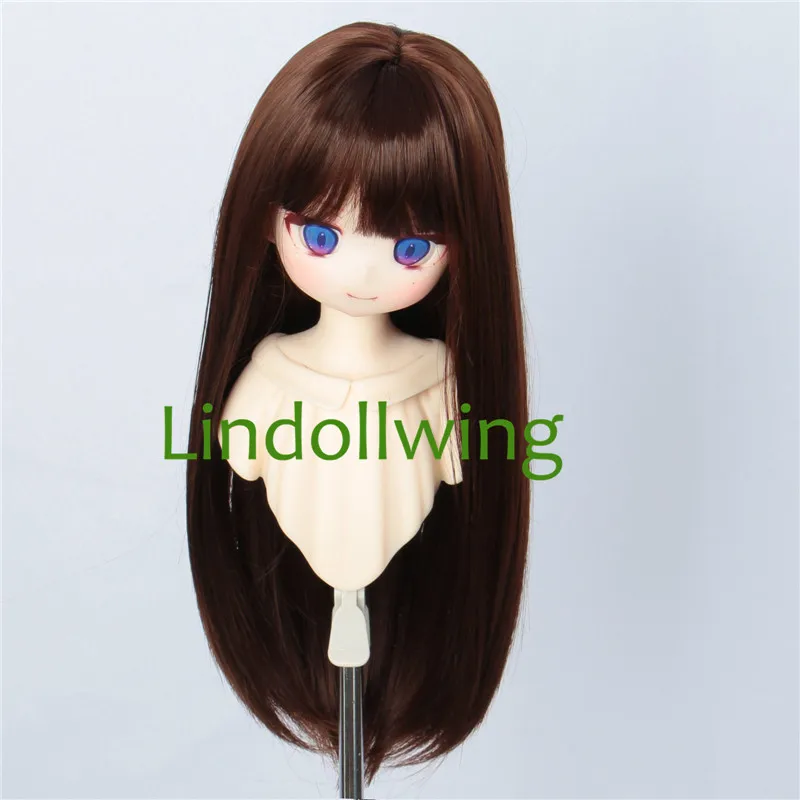 1/3 peruca bjd pullip dal dd dollfie boneca peruca 8-9 polegadas longa coleção peruca