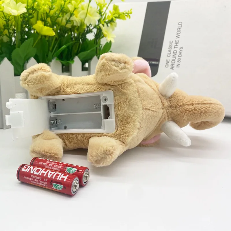 Mooie Robot Olifant Speelgoed Elektronische Olifant Knuffel Leuke Walking Dier Pop Elektrische Zachte Pluche Speelgoed Kinderen Verjaardagscadeautjes