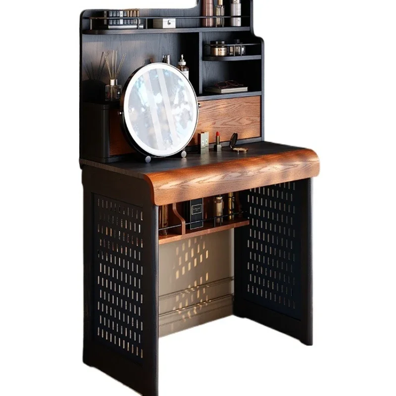 

Small solid wood dresser, small apartment bedroom French retro makeup table