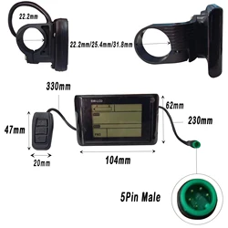 KING-METER SW-LCD Display Electric Bike Instrument Monitor e-Bike Speeder Replacement Parts Panel Bafang  LED TFT Kit