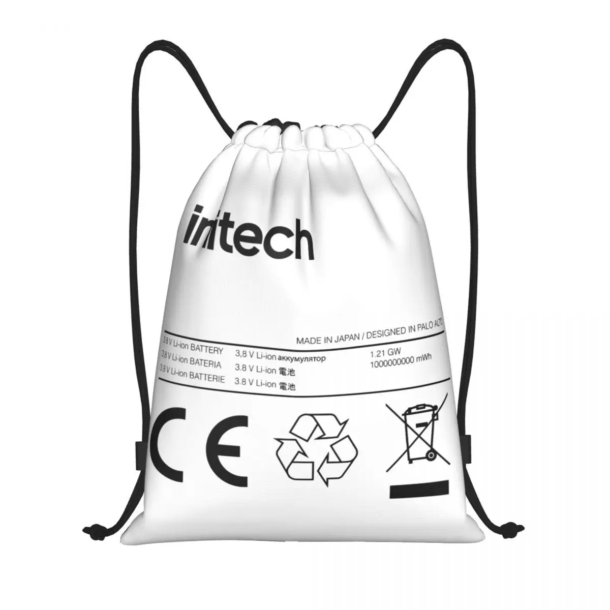 Swollen Battery Drawstring Bag Women Men Portable Gym Sports Sackpack Lithium Ion Battery Training Storage Backpacks