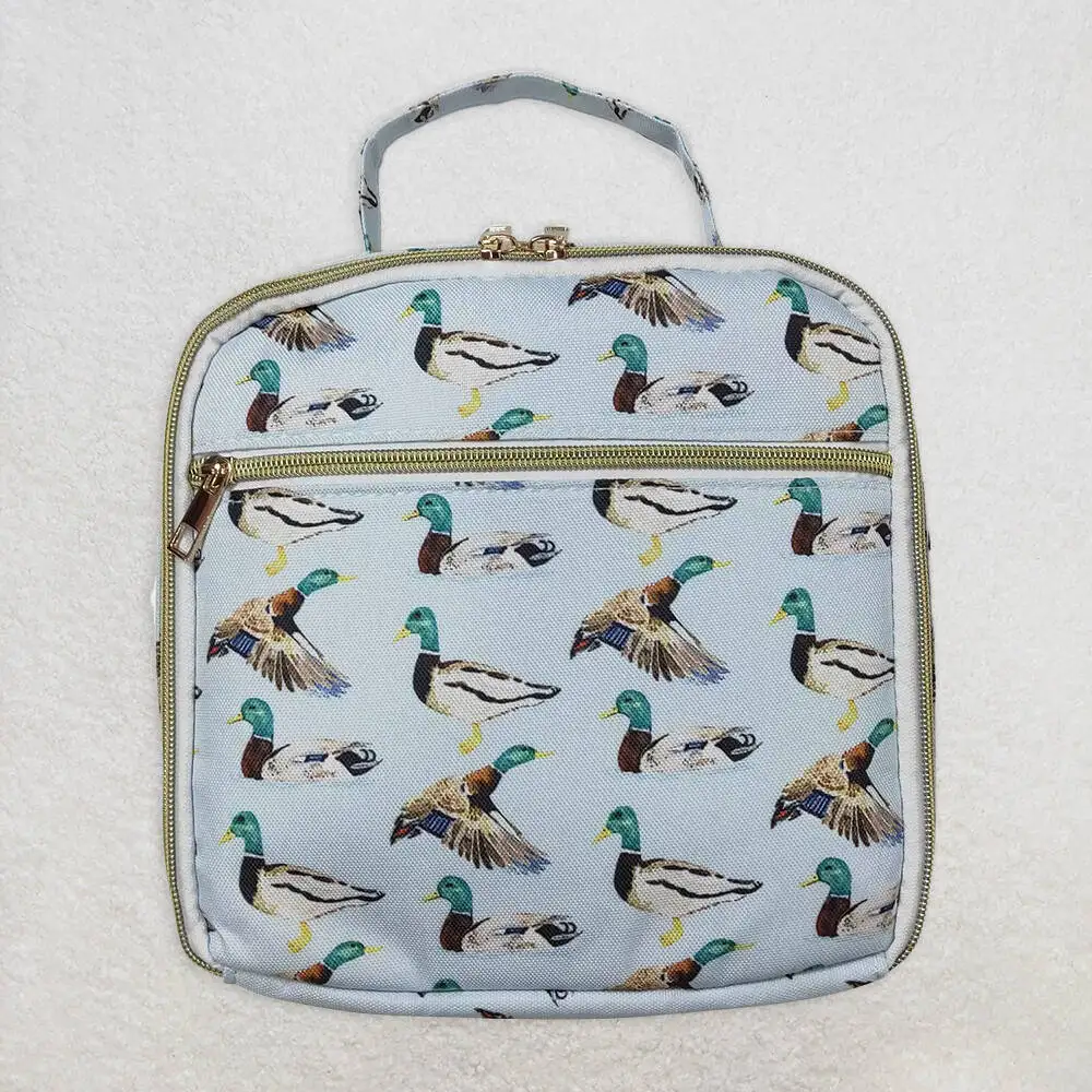 

Kids Duck Hunting Lunch Box Bag Portable Insulated Picnic Tote with Cool Features for Children 8.3*8.3*3.2 inches