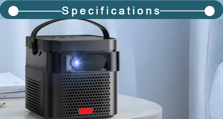 Factory OEM Mini Portable Projector, Smart Wireless Full HD Video Projector.