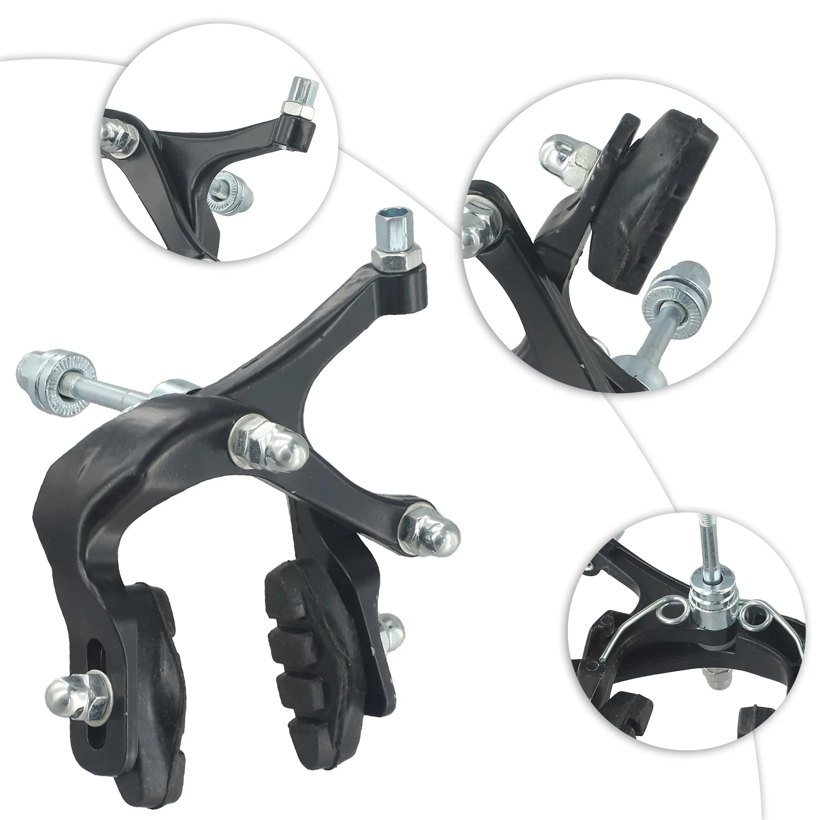 47-61mm Bicycle Brake C Caliper Front /Rear Brake Resin Side Pull Long Arms Clamp MTB Road Bike Brake Cycling Part Accessories