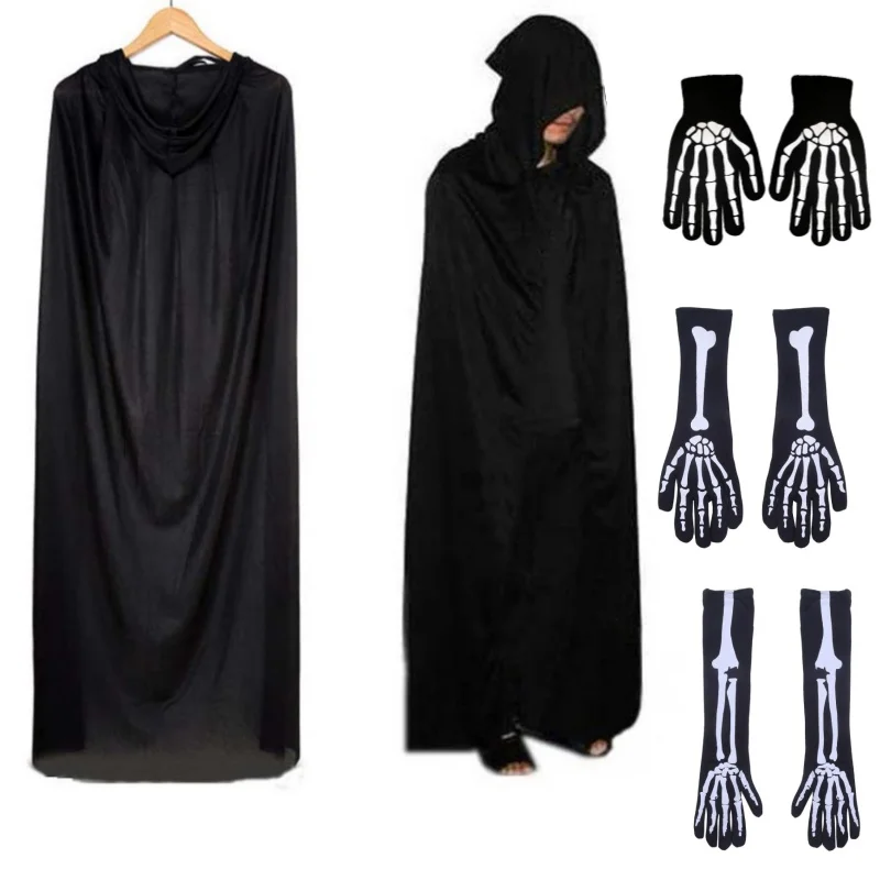 Cape Kragen Kappe Schwarz Cape Erwachsene Kinder Vampir Cape Halloween Party Cosplay Kostüm Männer Frauen Kleidung