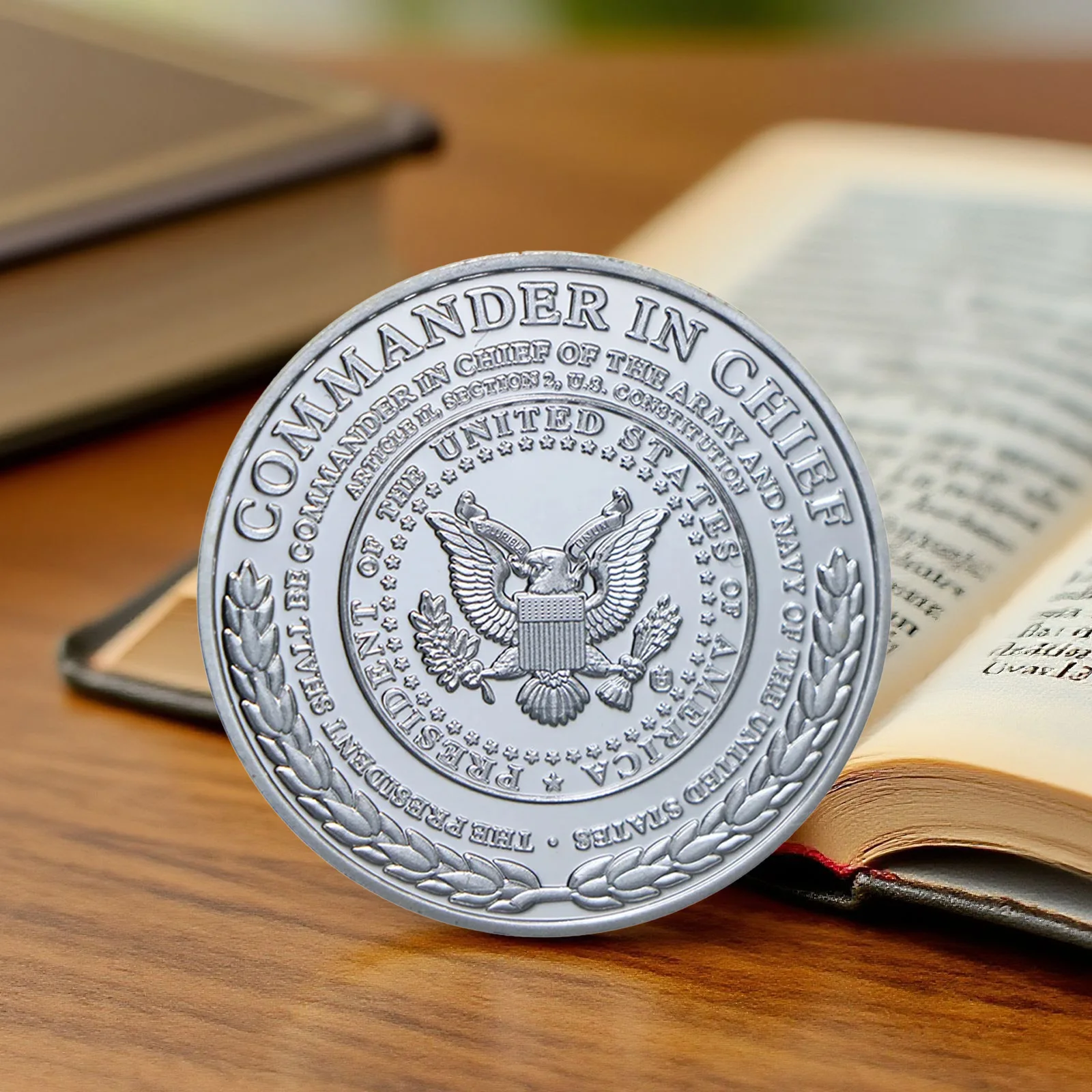 عملة لينكولن التذكارية المطلية بالفضة للرئيس الأمريكي أبراهام 1861 عملة قابلة للجمع