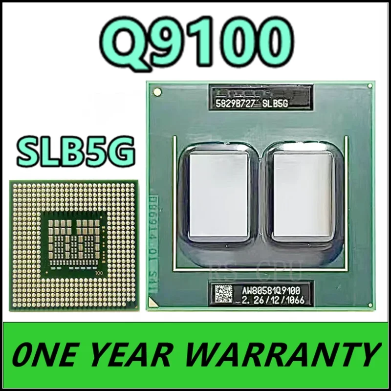 Q9100 SLB5G 2.2 GHz Quad-Core Quad-Thread Prosesor CPU 12M 45W Soket P