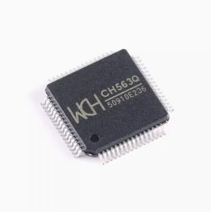 1pcs Original Genuine CH563Q LQFP-64 32-bit RISC Thin Instruction Set CPU Microcontroller Chip